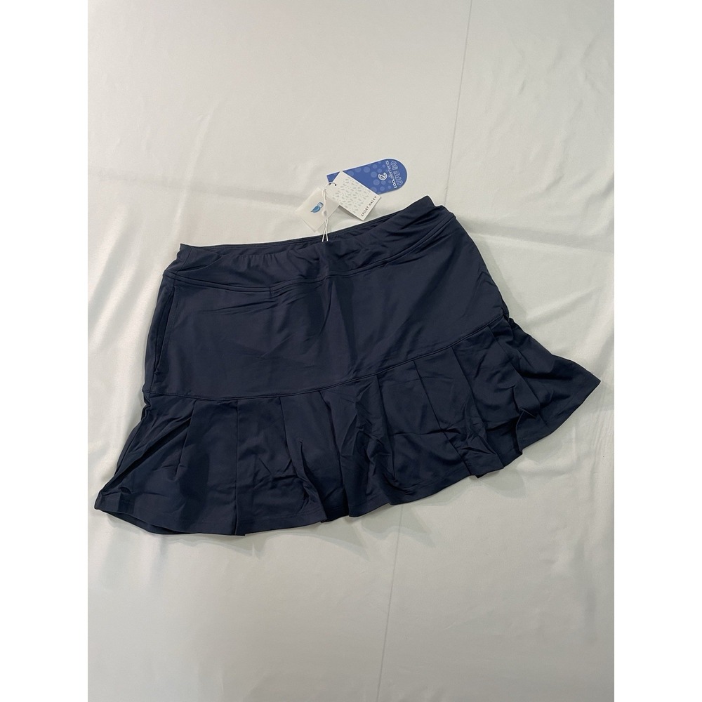 NWT Sport Haley Midnight Blue Golf Skort M UPF 50+ Cooling Wicking H02123SM